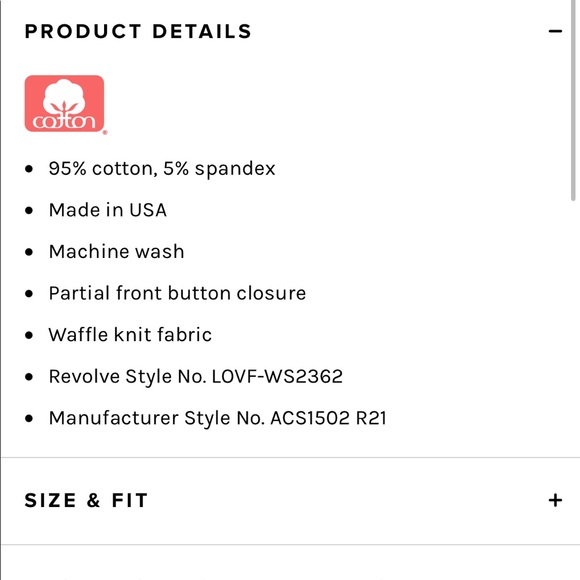 Lovers + Friends Romina Top Deep Tan XS - Picture 5 of 6